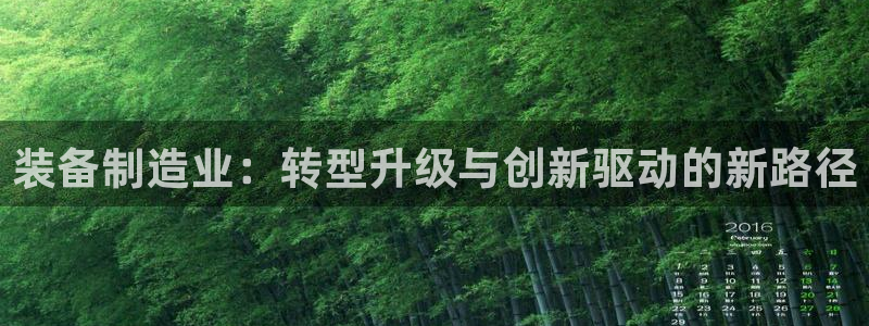 彩神vip购彩:装备制造业:转型升级与创新驱动的新路径 彩神vip购彩:装备制造业:转型升级与创新驱动的新路径